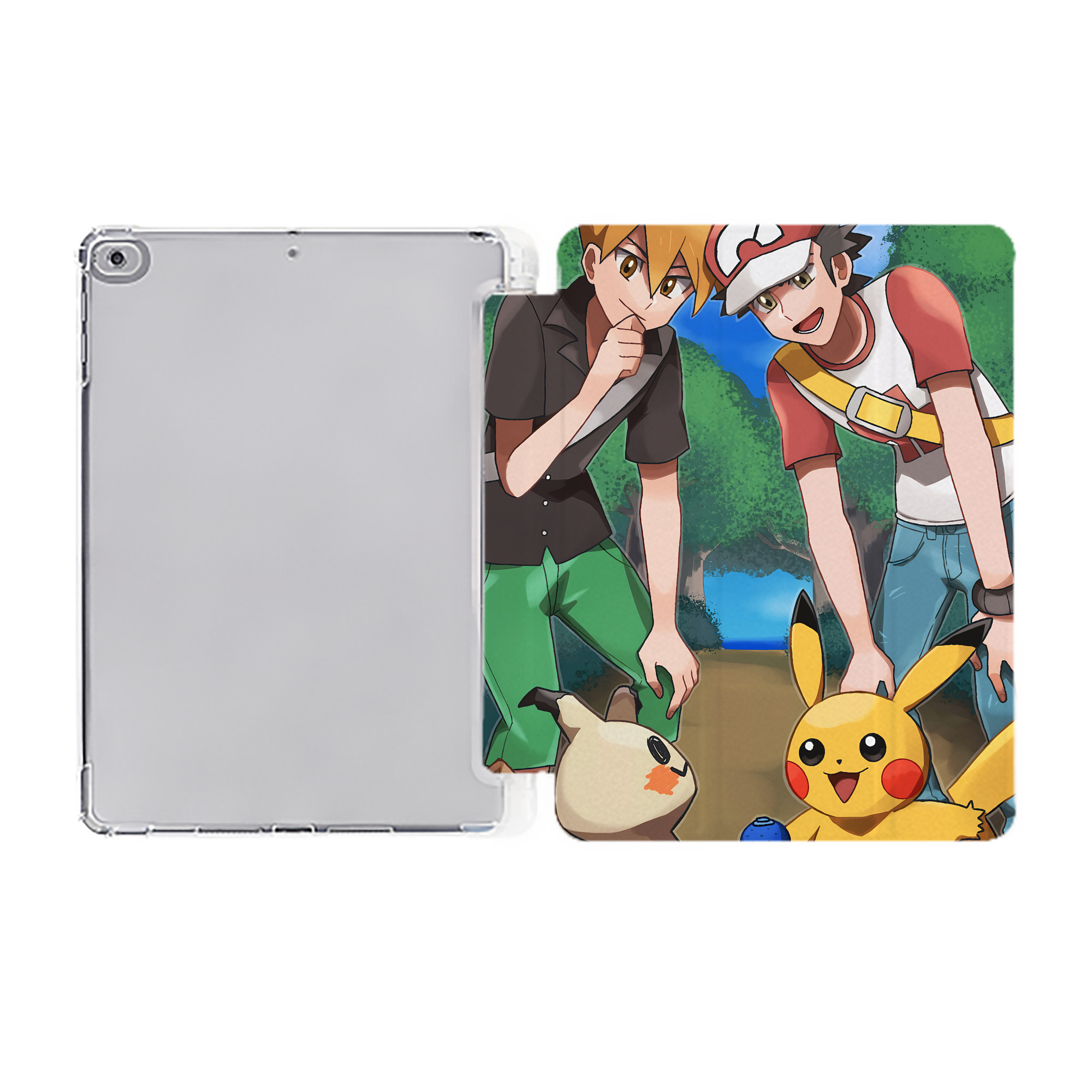 （画像用） ポケットモンスター Pokémon IPad ケース ペン収納付き 三つ折りスタンド PUレザー×シリコン 対応機種9.5/10.5/10.9インチ